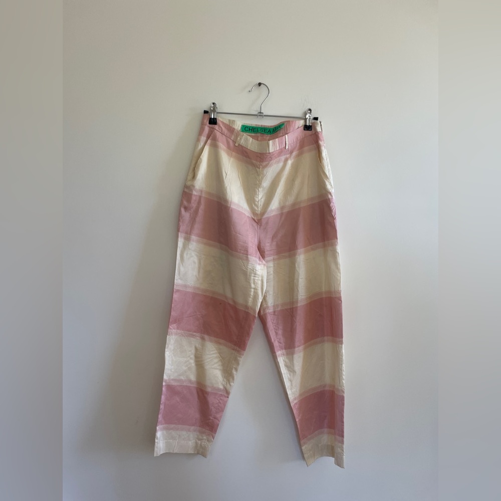 Chelsea Mak Silk Taffeta Pants XS